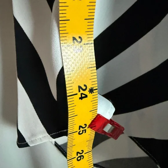 NWT LRL Ralph Lauren Black Label Sz 10 Black & White Striped Asymmetrical Skirt